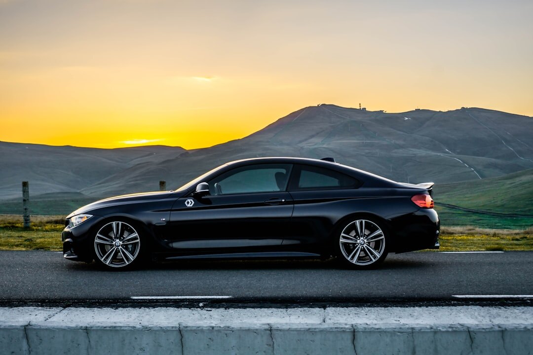 luxury sports car on road