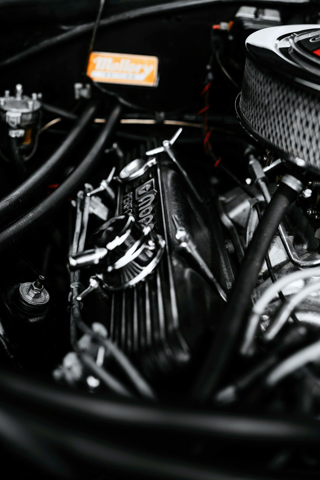 detailed engine closeup