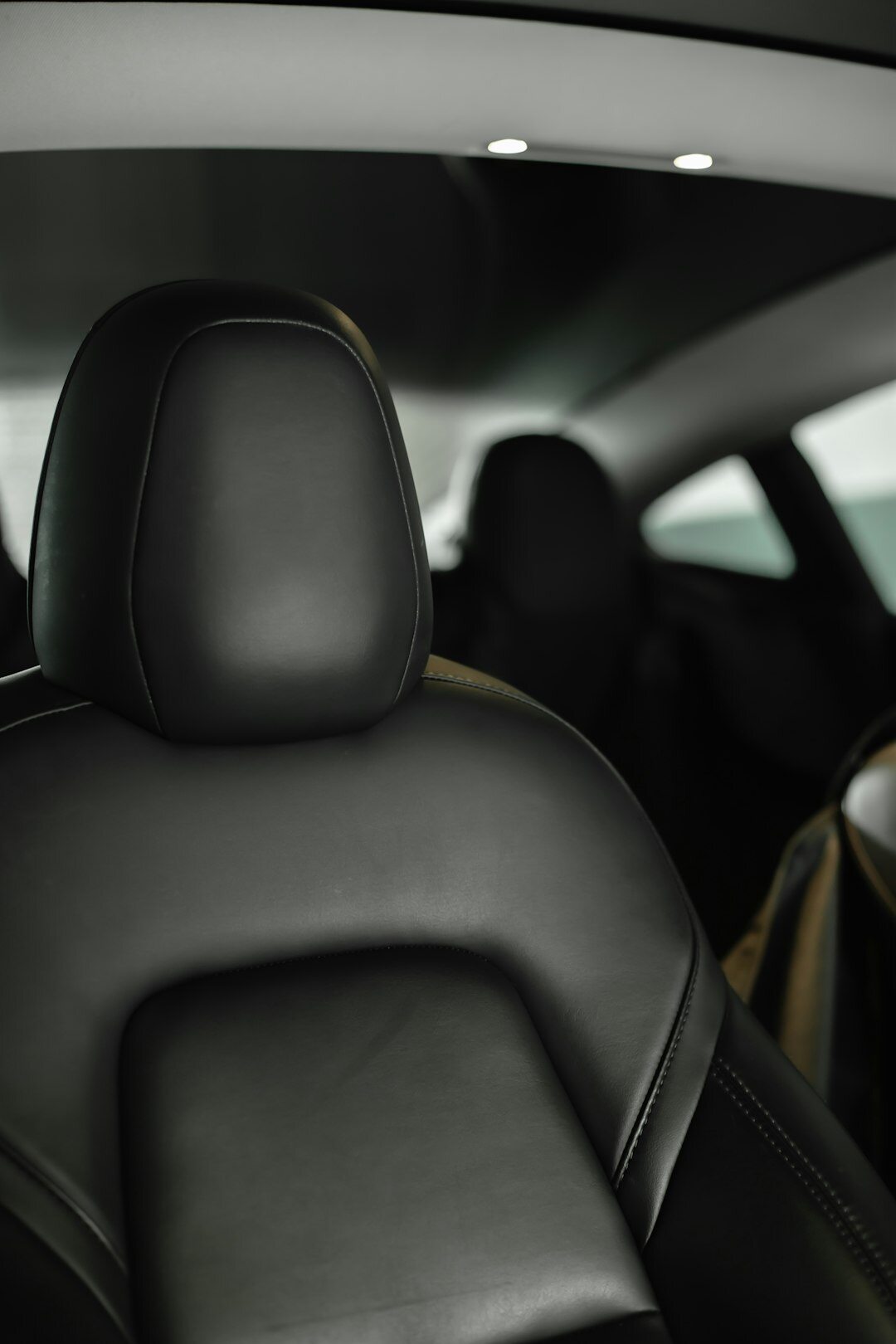 luxury car interior leather seats